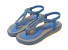 Nowoczesne sandały damskie niebieski