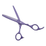 Nożyczki fryzjerskie do depilacji ze stali nierdzewnej 16cm profesjonalne nożyczki do cięcia włosów z zębami akcesoria fryzjerskie fioletowy