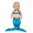 Oblek morskej panny pre bábiku A26 modrá