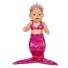 Oblek morskej panny pre bábiku A26 tmavo ružová