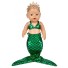 Oblek morskej panny pre bábiku A26 zelená