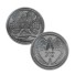 Oboustranná kovová mince 4 x 4 x 0,3 cm s nápisy Yes a No na každé straně Pamětní mince na pomoc při rozhodování Ano a Ne Sběratelská kovová mince stříbrná
