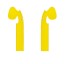 Ochranná nálepka na slúchadlá Apple Airpods 1 pár žltá