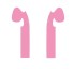 Ochranná nálepka na sluchátka Apple Airpods 1 pár růžová