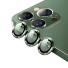 Ochranné sklo na zadní kameru pro iPhone 14 / 14 Plus / 15 tmavě zelená