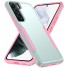 Ochranný nárazuvzdorný kryt pre Samsung Galaxy A73 5G ružovo-zelená