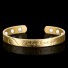 Offenes Armband mit Aufschrift golden