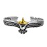 Offenes Herrenarmband Adler golden