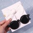 Okulary przeciwsłoneczne dla dzieci z kokardką czarno - biały
