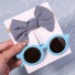 Okulary przeciwsłoneczne dla dzieci z kokardką niebieski