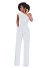 One-Shoulder-Jumpsuit für Damen weiß