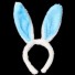 Opaska dziewczyny z uszami królika niebieski