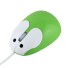 Optická mini myš zelená
