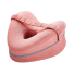 Ortopedyczna poduszka na nogę z pianki memory Klin kolanowy Miękka poduszka na nogę 24 x 23 x 13 cm Ulga w bólu różowy
