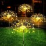 Oświetlenie ogrodowe fajerwerki żółty