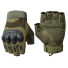 Outdoorové taktické armádne rukavice bez prstov Bezprsté vojenské rukavice zelená
