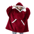 Oversize mikinová deka s rukávmi červená