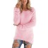 Owłosiony sweter damski J2540 różowy
