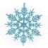 Ozdoba świąteczna śnieżynka 12 szt jasnoniebieski
