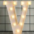 Ozdobne świecące litery V