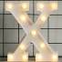 Ozdobne świecące litery X