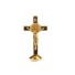 Ozdobny krzyż z Jezusem złoto
