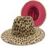 Pălărie cu imprimeu leopard A2246 roz