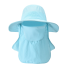 Pălărie cu protectie solara Z188 albastru deschis