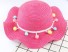 Pălărie de fată cu pompe roz închis