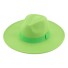 Pălărie de pâslă verde neon