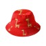 Pălărie pentru bebeluși cu girafă roșu
