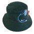 Pălărie pentru bebeluși cu hipopotam negru