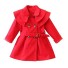 Palton de fată L1880 roșu