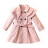 Palton de fată L1880 roz