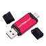 Pamięć flash USB OTG H27 czerwony