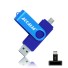 Pamięć flash USB OTG J8 niebieski