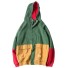 Pánská barevná bunda s kapucí J1410 zelená