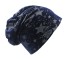 Pánská čepice s hvězdami J2929 modrá