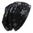 Pánska čiapka s hviezdami J2929 čierna