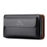 Pánska dvojitá kožená peňaženka M542 čierna