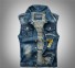 Pánska džínsová vesta F1284 4