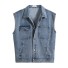 Pánska džínsová vesta F1316 modrá
