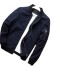 Pánská elegantní bunda s límcem J2054 modrá