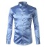 Pánska košeľa F516 svetlo modrá