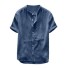 Pánska košeľa s krátkym rukávom F505 modrá