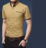 Pánska košeľa s krátkym rukávom khaki