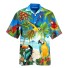 Pánska košeľa s papagájmi 1