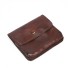 Pánska kožená mini peňaženka tmavo hnedá