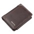 Pánska kožená peňaženka M422 tmavo hnedá
