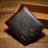 Pánská kožená peněženka M463 tmavě hnědá